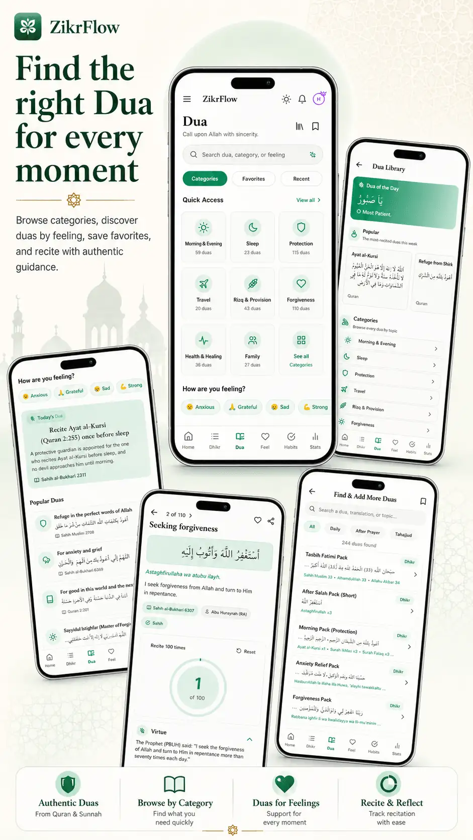 ZikrFlow Dua Library